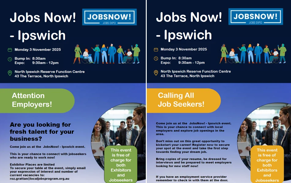 Jobs Now! Ipswich Expo Connects Employers and Job Seekers