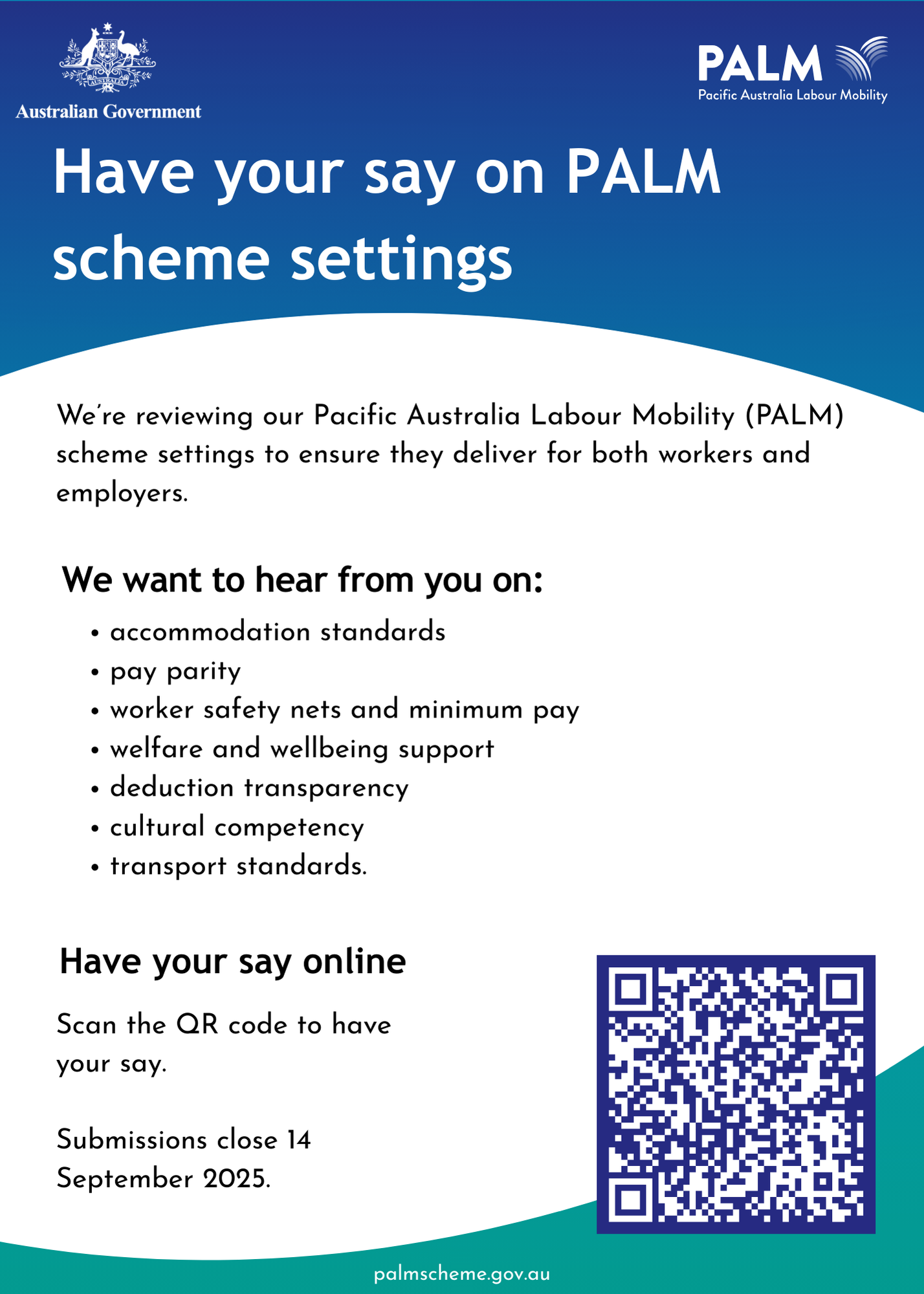 PALM Scheme Review
